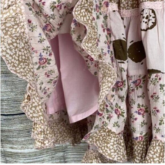 Cutey couture Summer Dress Button Down Cotton Pink Floral Sleeveless 2-3 year - Picture 6 of 10